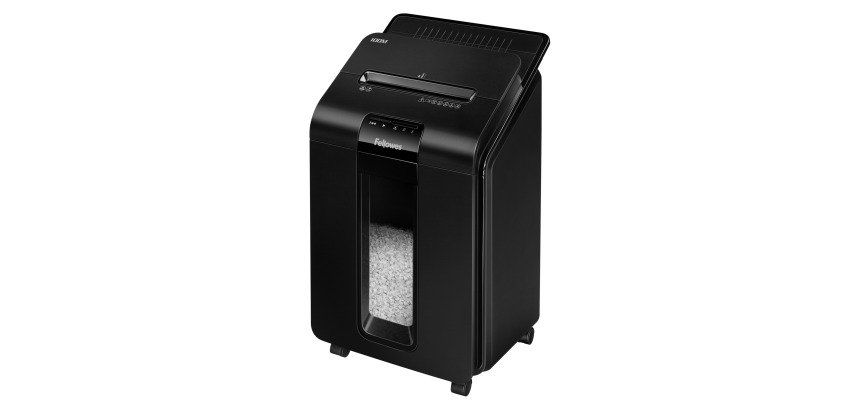 Distruggidocumenti Fellowes Automax 100M, taglio a microframmento, 100 fogli, nero