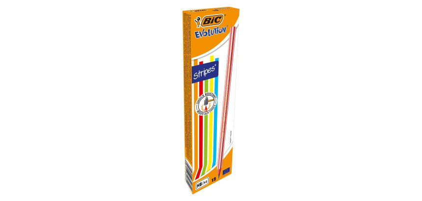 Matite BIC Evolution Stripes HB 12 unità