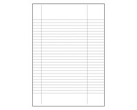 Carta uso bollo Sa.ba.cart Con righe verticali A4 80 g/m² bianco 500 fogli