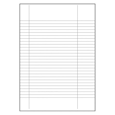 Carta uso bollo Sa.ba.cart Con righe verticali A4 80 g/m² bianco 500 fogli