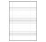 Carta uso bollo Sa.ba.cart Con righe verticali A4 80 g/m² bianco 500 fogli