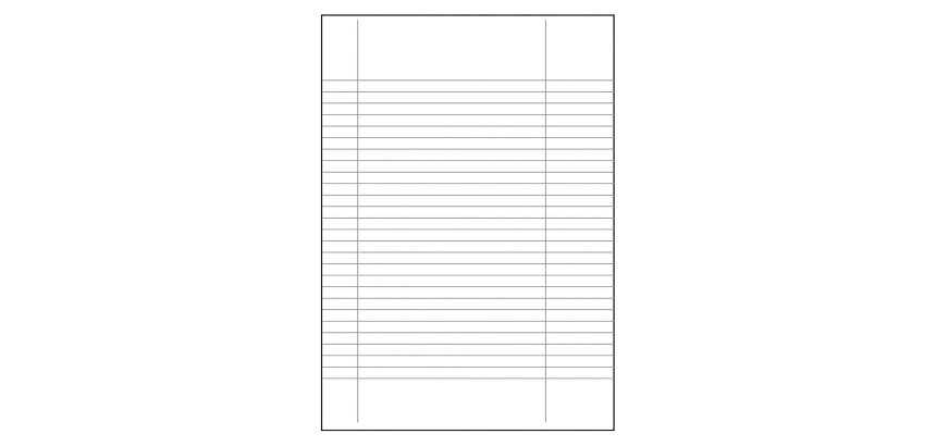 Carta uso bollo Sa.ba.cart Con righe verticali A4 80 g/m² bianco 500 fogli