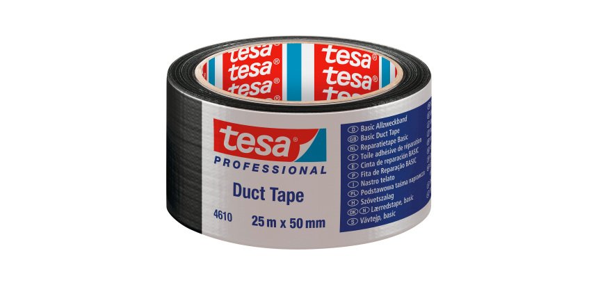 Nastro telato tesa Basic 50 mm x 25 m nero