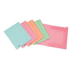 Cartella a 3 lembi FAVORIT PP 0-1 24 x 33 cm rosa