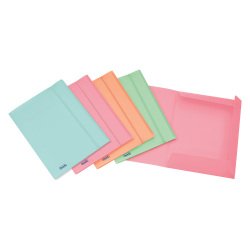 Cartella a 3 lembi FAVORIT PP 0-1 24 x 33 cm rosa
