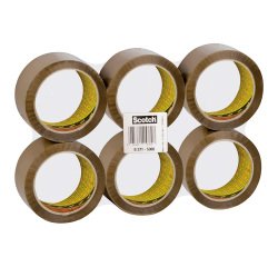 Nastro da imballaggio Scotch® 371, Marrone, 50 mm x 66 m, 6 rotoli