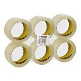 Scotch Low Noise Packaging Tape 309 50mm x 66m Transparent 6 Rolls