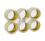 Scotch Low Noise Packaging Tape 309 50mm x 66m Transparent 6 Rolls