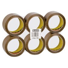 Nastro da imballaggio Scotch® 309 - Low Noise - 50 mm x 66 m - marrone - 6 rotoli