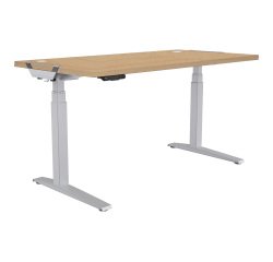 Scrivania ad altezza regolabile Fellowes Levado Acero 800 x 1.800 mm