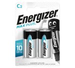 Energizer C Alkaline Batteries Max Plus LR14 1.5V Pack of 2