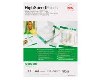 GBC Laminating Pouch A4 Glossy 2 x 125 (250 Microns) Transparent Pack of 100
