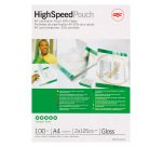 Buste Pouches per plastificazione GBC High Speed 2x125 µ A4 trasparente 100 unità