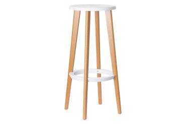 Paperflow Bar Stool Woody White Pack of 2