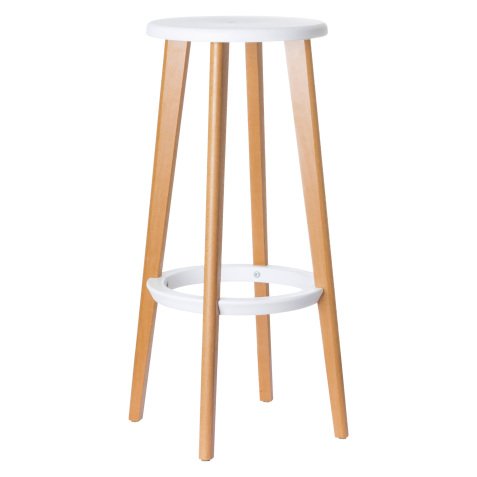 Paperflow Bar Stool Woody White Pack of 2