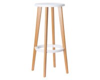 Sgabello alto Paperflow Woody bianco 2 unità