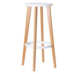 Sgabello alto Paperflow Woody bianco 2 unità