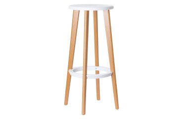 Sgabello alto Paperflow Woody bianco 2 unità