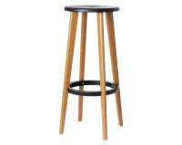 Sgabelli alti Paperflow Woody nero 2 unità