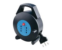 Avvolgicavo 5m spina 16A, 2 prese 10/16A bipasso