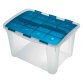 Contenitore multiuso Terry Store-Age Home Box 40 azzuro 37,2 x 53,9 x 33,3 cm