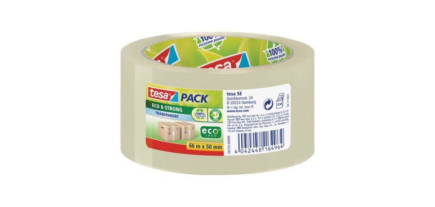 Nastro da imballo tesa® Eco & strong Trasparente 50 mm x 66 m 6 unità
