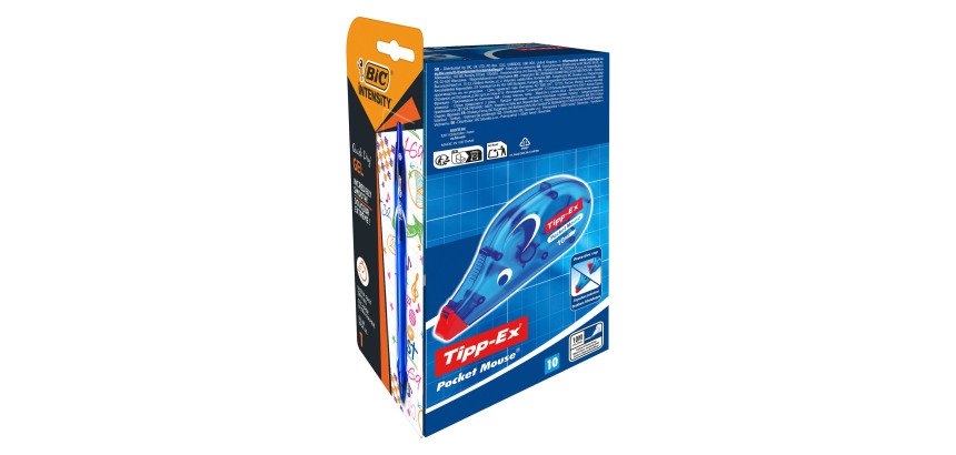 10 correttori roller Pocket Mouse + 1 Gelocity Quick Dry blu omaggio
