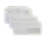 Buste gommate Pigna Non standard 100 g/m² bianco con finestra gommata 500 unità