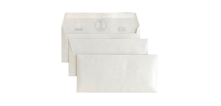Buste strip Pigna Non standard 100 g/m² bianco senza finestra striscia removibile 500 unità