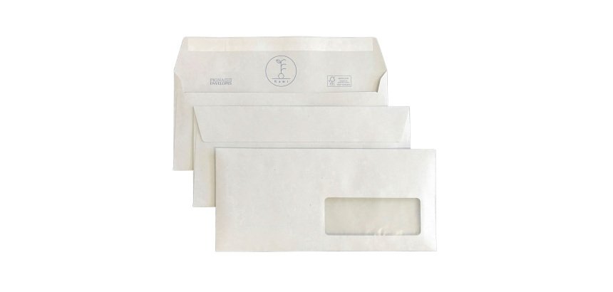 Buste strip Pigna Non standard 100 g/m² bianco con finestra striscia removibile 500 unità