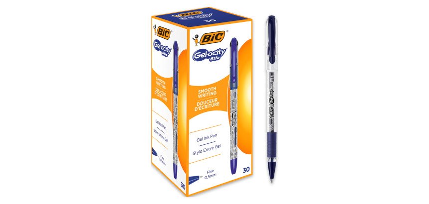Penna gel BIC Gelocity Stic 0,5mm, conf 30 pezzi