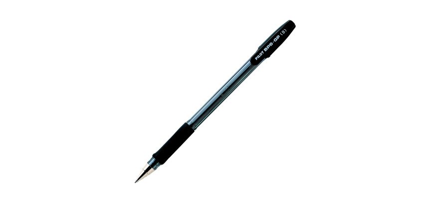 Pilot Super Grip Extra Broad Ballpoint Pens, Black - Pack of 12