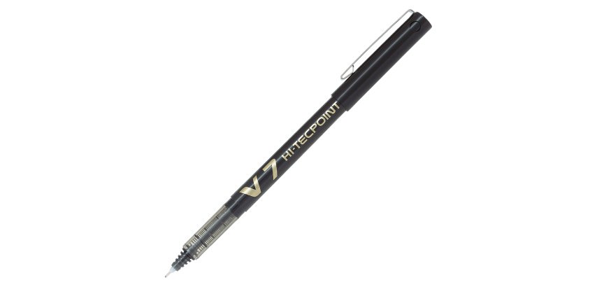 Pilot Hi-Tecpoint V7 Rollerball Pen Medium 0.4 mm Black Pack of 12