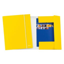 Leitz Folder with 3 flaps WoW A4 Blue Cardboard