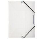 Cartelline a tre lembi con elastico Lumina PP