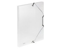 Cartelle 3 lembi con elastico FAVORIT Lumina Polipropilene 32 x 24 cm trasparente