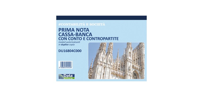 Prima nota cassa e cassa-banca Data Ufficio Bianco rigato perforato 29,7 x 21,5 cm carta