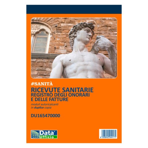 Blocco ricevute sanitarie Data Ufficio Bianco rigato perforato 14,8 x 21,5 cm carta