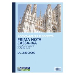 Prima nota cassa e cassa-banca Data Ufficio Bianco rigato perforato 21,5 x 29,7 cm carta