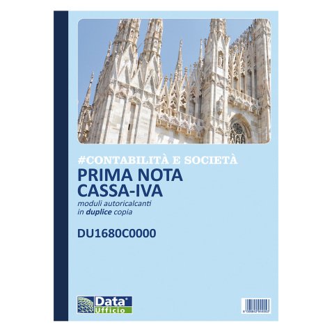 Prima nota cassa e cassa-banca Data Ufficio Bianco rigato perforato 21,5 x 29,7 cm carta