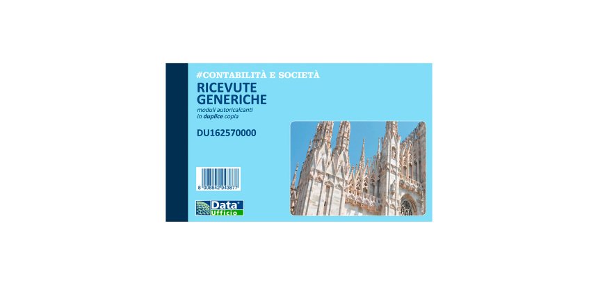 Blocchi ricevute generiche Data Ufficio Bianco rigato perforato 16,8 x 16,8 cm carta