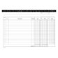Schede dare/avere/saldo Data Ufficio Bianco rigato non perforato 21 x 14,8 cm carta 100 unità