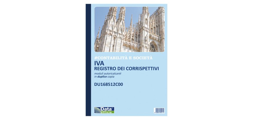Registri corrispettivi iva Data Ufficio Bianco rigato non perforato 21,5 x 29,7 cm carta