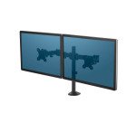Fellowes Dual Monitor Arm Reflex Height Adjustable 550 x 116 x 490mm 27" Black