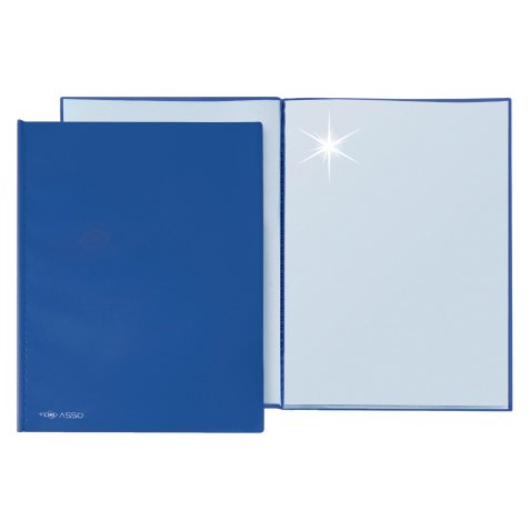 Portalistino 40 buste 22x30 cm 80 viste SEI Asso con copertina colore blu