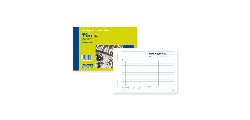 Buoni consegna Data Ufficio Bianco rigato non perforato 11,5 x 16,5 cm carta