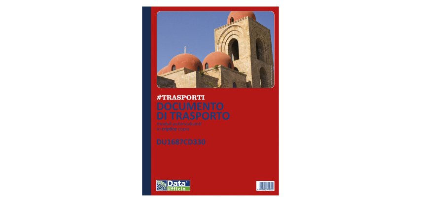 Blocchi DDT Data Ufficio Documenti di trasporto 3 copie Bianco rigato perforato 21,5 x 29,7 cm carta