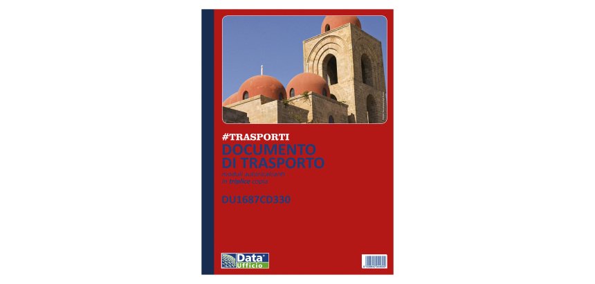 Blocchi DDT Data Ufficio Documenti di trasporto 3 copie Bianco rigato perforato 21,5 x 29,7 cm carta