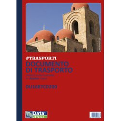 Blocchi DDT Data Ufficio Documenti di trasporto 2 copie Bianco rigato perforato 21,5 x 29,7 cm carta