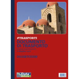 Blocchi DDT Data Ufficio Documenti di trasporto 2 copie Bianco rigato perforato 21,5 x 29,7 cm carta